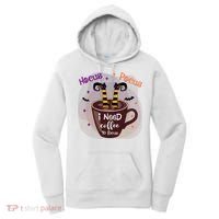 Hocus Pocus I Need Coffee To Focus Funny Halloween Costume Women's Hoodie thumb 0