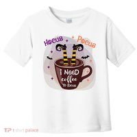 Hocus Pocus I Need Coffee To Focus Funny Halloween Costume Toddler T-Shirt thumb 0