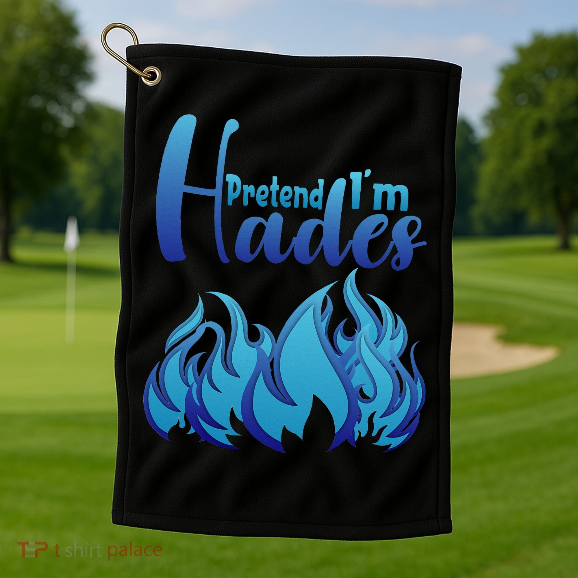 Halloween Pretend Im Hades Costume Greek God Golf Towel