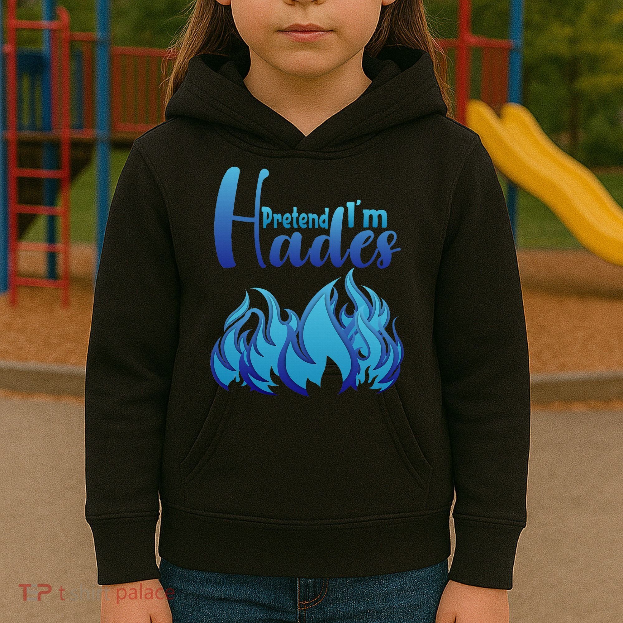 Halloween Pretend Im Hades Costume Greek God Kids Hoodie