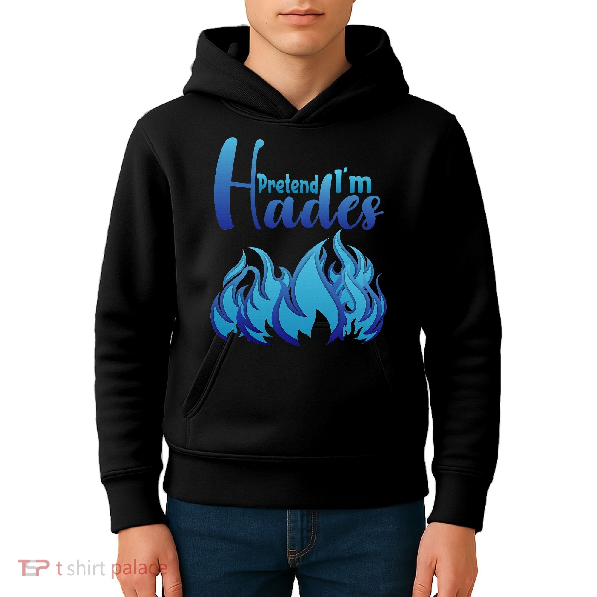 Halloween Pretend Im Hades Costume Greek God Kids Hoodie