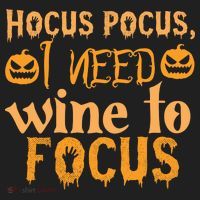Hocus Pocus I Need Wine To Focus Halloween Quote Tumbler thumb 3