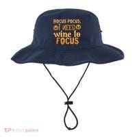 Hocus Pocus I Need Wine To Focus Halloween Quote Bucket Hat thumb 0