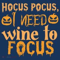 Hocus Pocus I Need Wine To Focus Halloween Quote Visor thumb 3