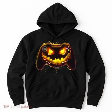 Halloween Pumpkin Jack O Lantern Face Video Game Controller Hoodie