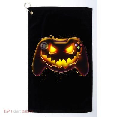 Halloween Pumpkin Jack O Lantern Face Video Game Controller Golf Towel