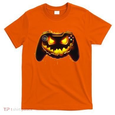 Halloween Pumpkin Jack O Lantern Face Video Game Controller T-Shirt