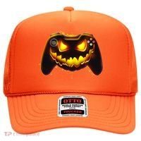 Halloween Pumpkin Jack O Lantern Face Video Game Controller Hat thumb 0