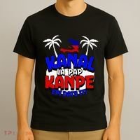 Haiti Pride Kanal Pap Kanpe Haitian Creole Heritage 1804 Map T-Shirt thumb 3