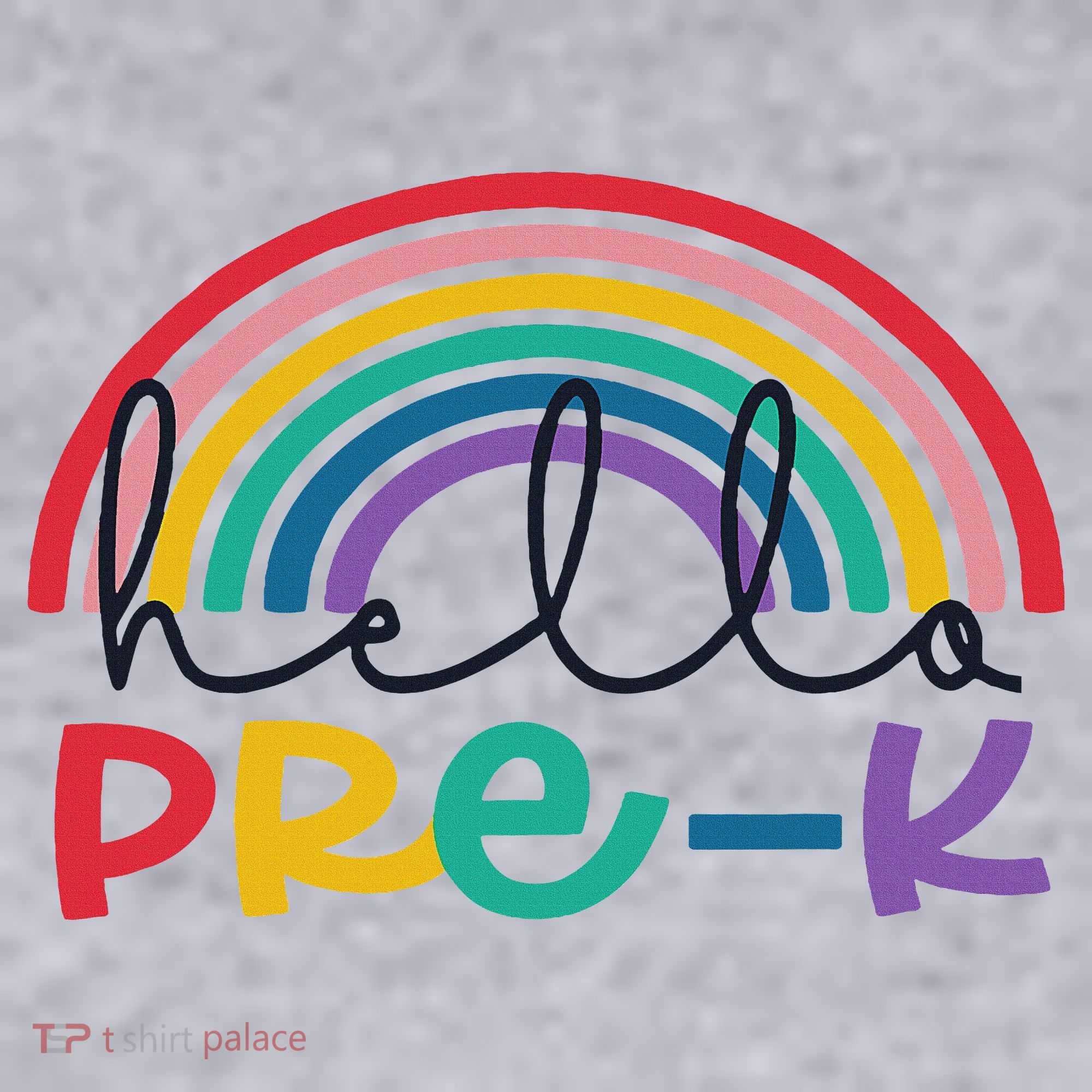 Hello Pre K Rainbow Back To School Teacher Student Women's Sweatshirt