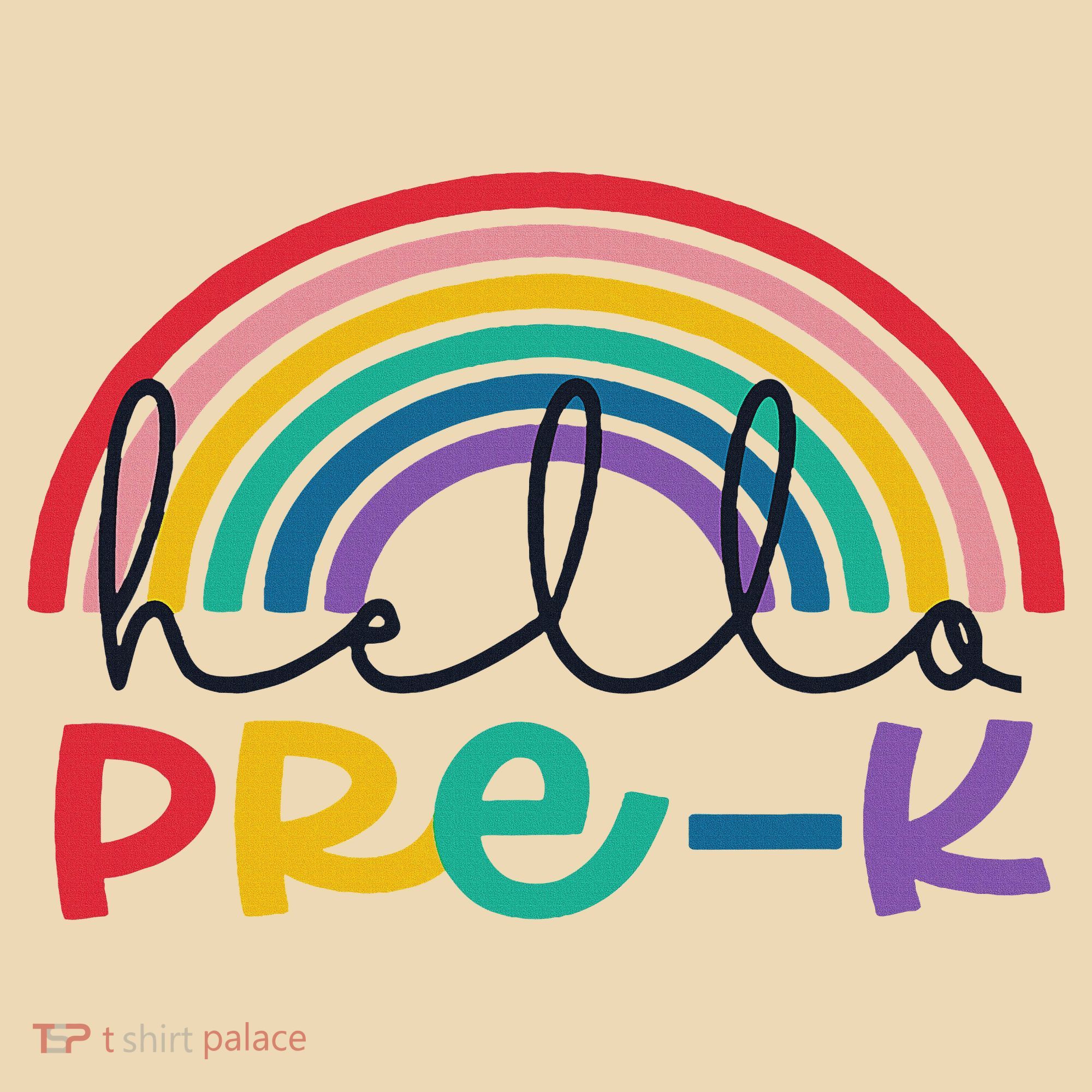 Hello Pre K Rainbow Back To School Teacher Student Tote Bag