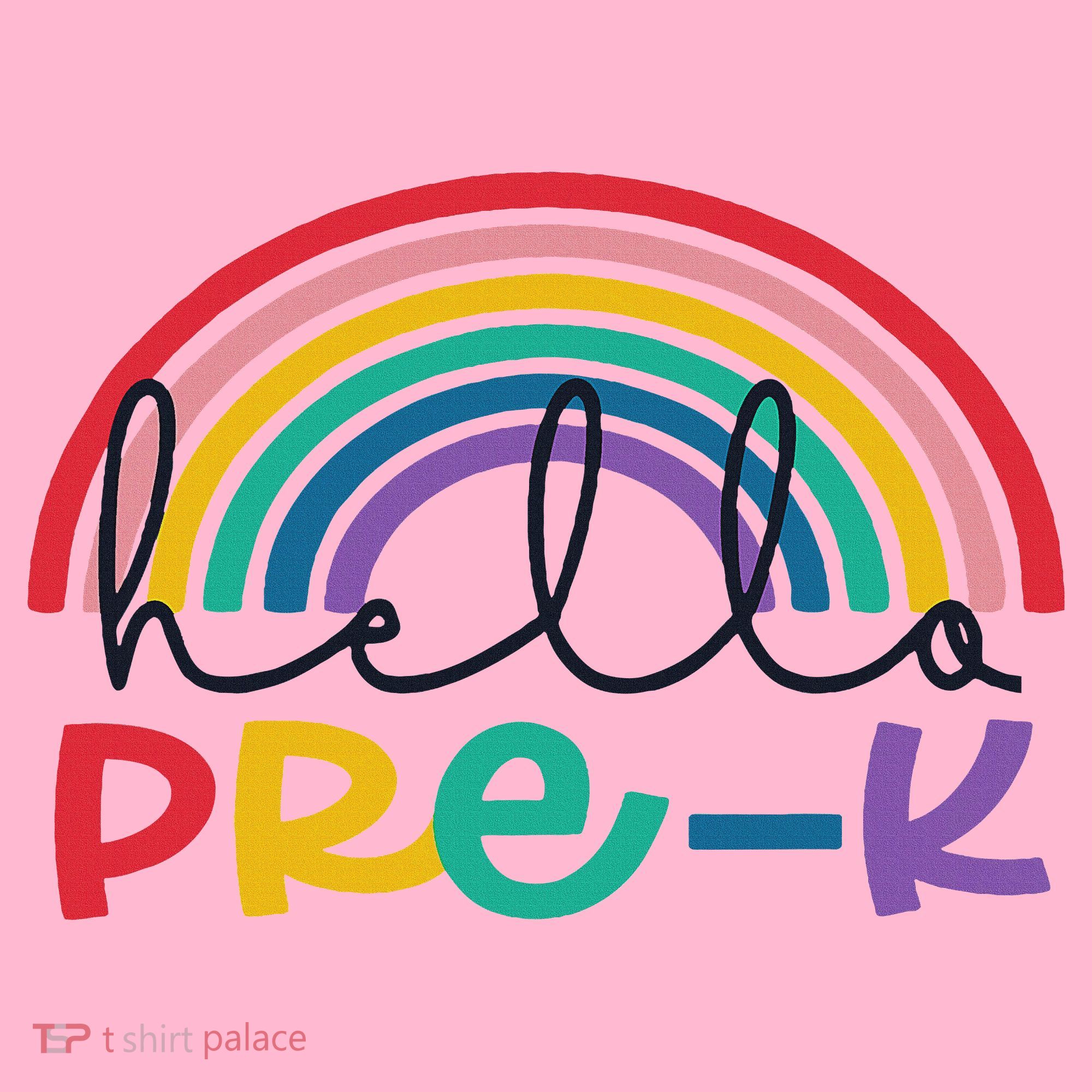 Hello Pre K Rainbow Back To School Teacher Student Coaster