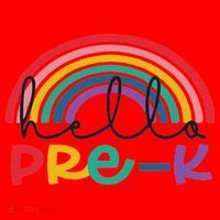 Hello Pre K Rainbow Back To School Teacher Student Santa Hat thumb 1