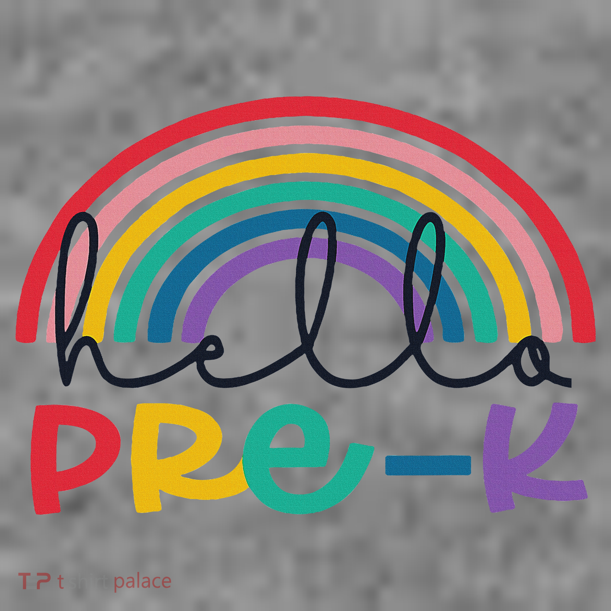 Hello Pre K Rainbow Back To School Teacher Student Toddler Hoodie