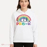Hello Pre K Rainbow Back To School Teacher Student Hoodie thumb 5