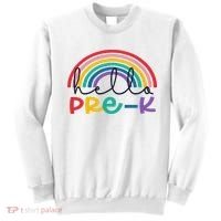 Hello Pre K Rainbow Back To School Teacher Student Sweatshirt thumb 0