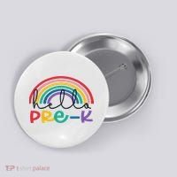 Hello Pre K Rainbow Back To School Teacher Student Button thumb 0