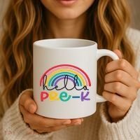 Hello Pre K Rainbow Back To School Teacher Student Coffee Mug thumb 3
