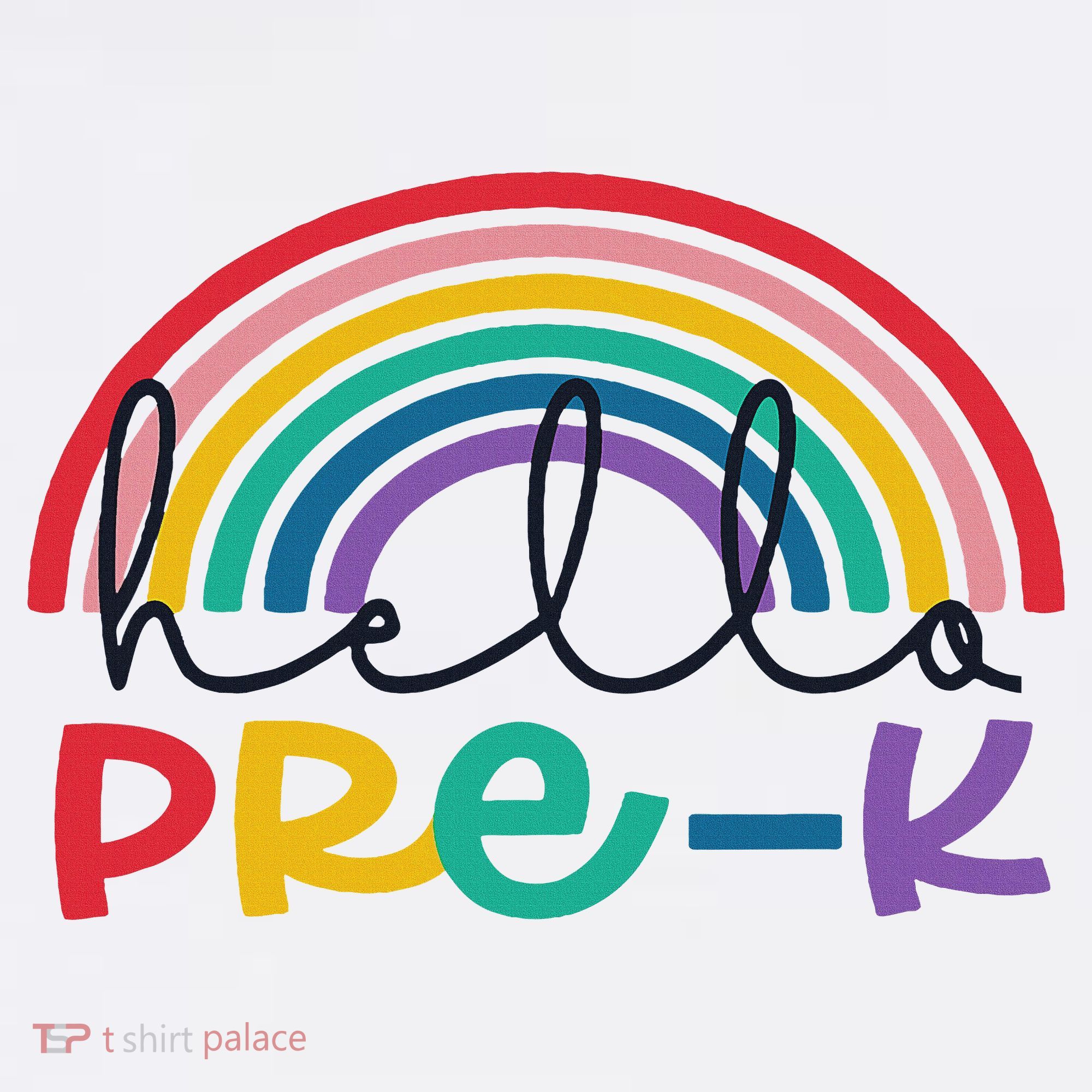 Hello Pre K Rainbow Back To School Teacher Student Women's Hoodie