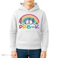 Hello Pre K Rainbow Back To School Teacher Student Kids Hoodie thumb 4