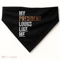 Harris President Looks Like Me For The 47th President USA-Made Doggie Bandana thumb 0