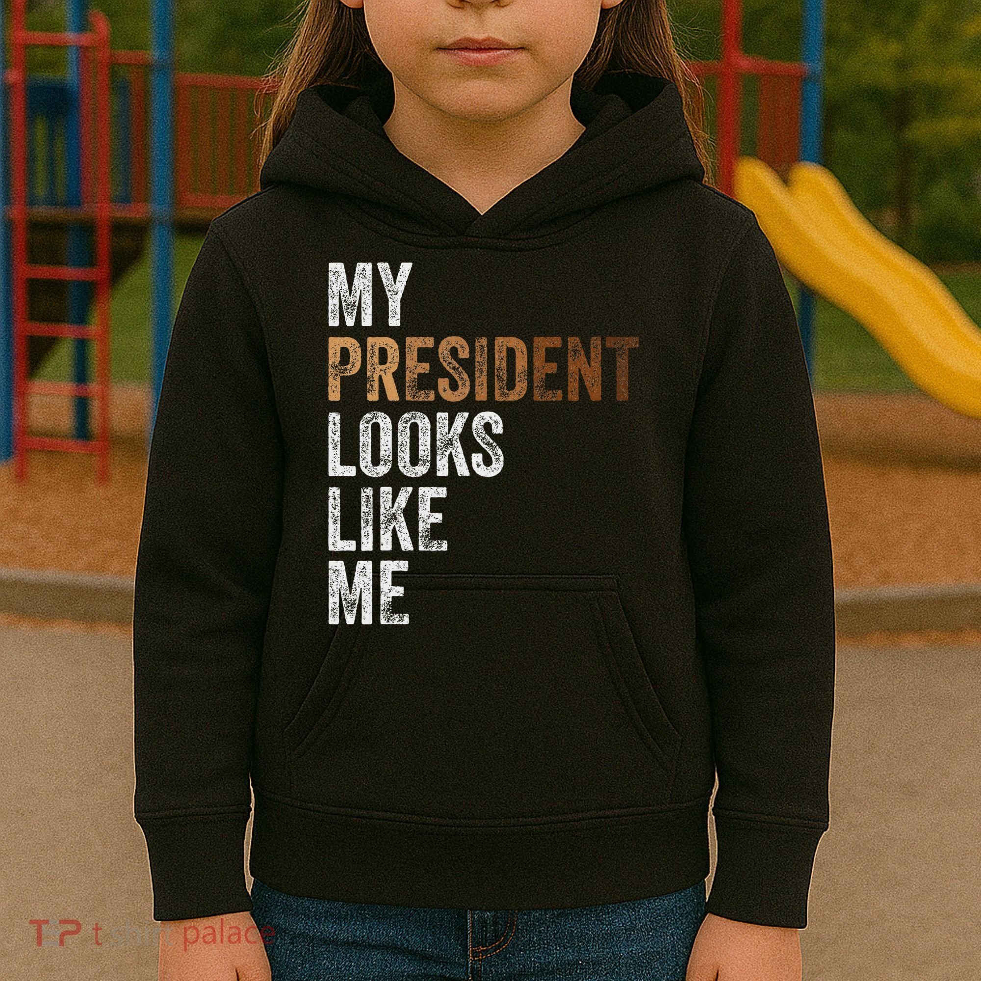 Harris President Looks Like Me For The 47th President Kids Hoodie