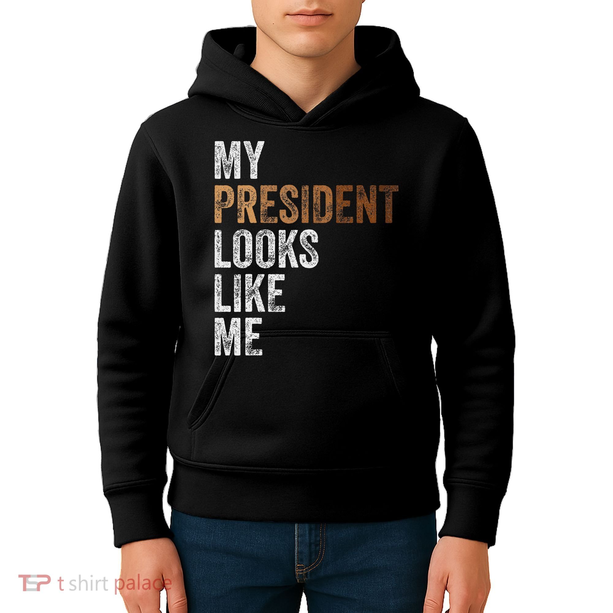 Harris President Looks Like Me For The 47th President Kids Hoodie