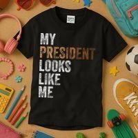 Harris President Looks Like Me For The 47th President Kids T-Shirt thumb 3