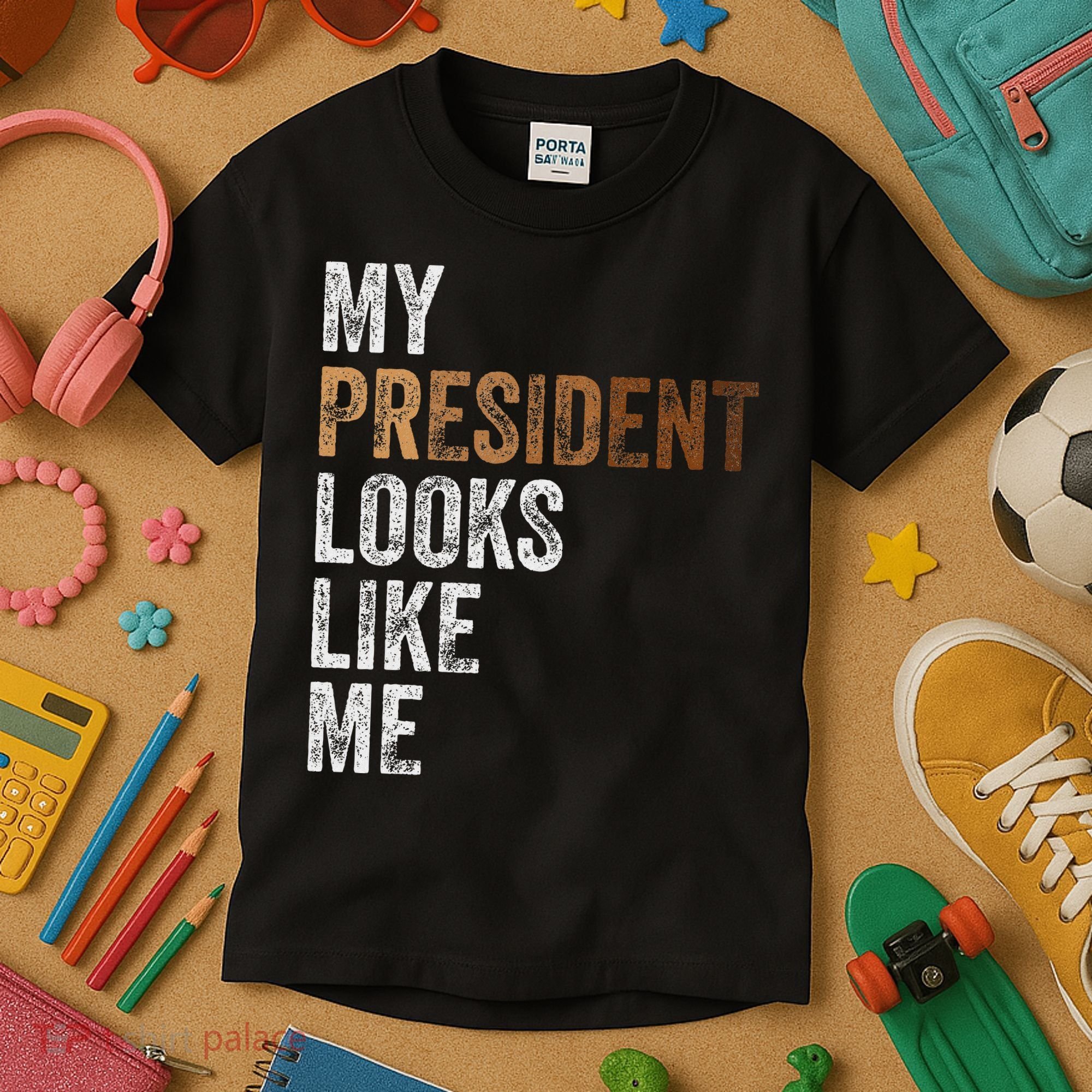 Harris President Looks Like Me For The 47th President Kids T-Shirt