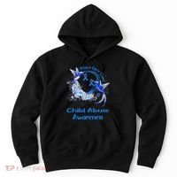 Hummingbird Peace Love Cure Child Abuse Awareness Hoodie thumb 0