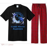 Hummingbird Peace Love Cure Child Abuse Awareness Pajama Set thumb 0