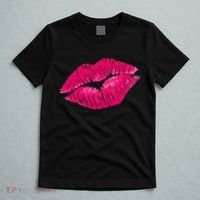 Hot Pink Lips Neon 80s Lipstick Party T-Shirt thumb 5