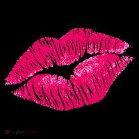 Hot Pink Lips Neon 80s Lipstick Party Women's Hoodie thumb 2