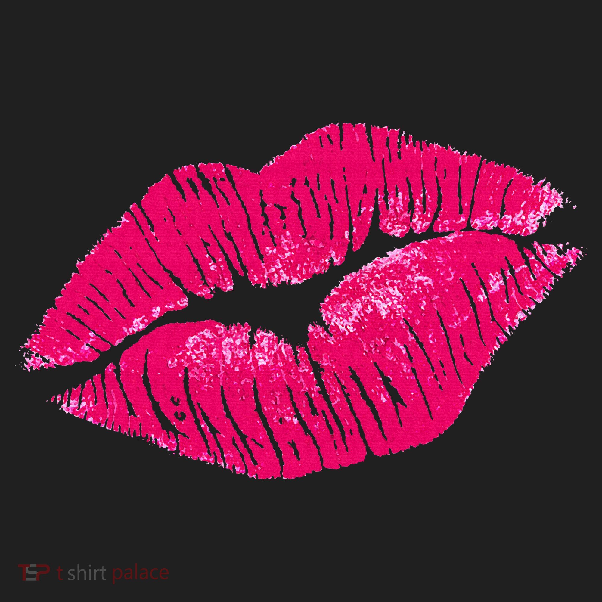 Hot Pink Lips Neon 80s Lipstick Party Tumbler