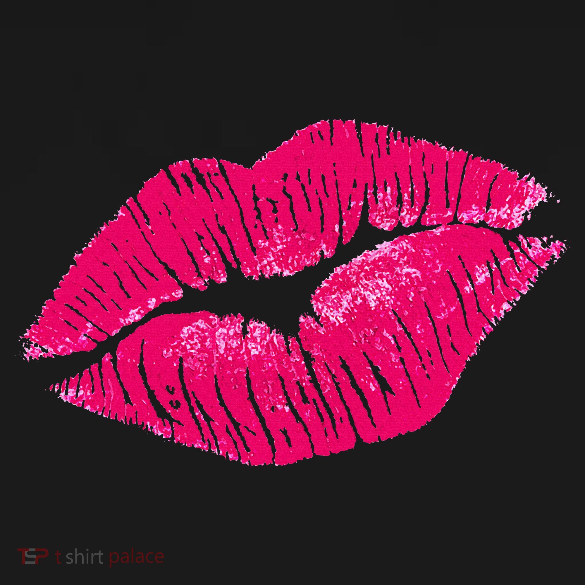 Hot Pink Lips Neon 80s Lipstick Party Tote Bag