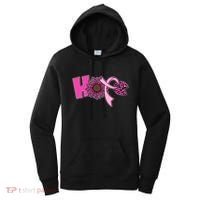 Hope Pink Leopard Print Sunflower Breast Cancer Awareness Women's Hoodie thumb 0