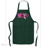 Hope Pink Leopard Print Sunflower Breast Cancer Awareness Apron thumb 0