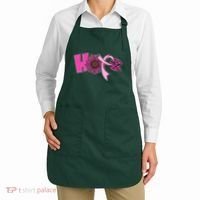 Hope Pink Leopard Print Sunflower Breast Cancer Awareness Apron thumb 2