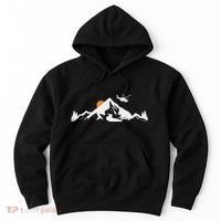 Helicopter Pilot Mountains Aviation Aircraft Chopper Hoodie thumb 0