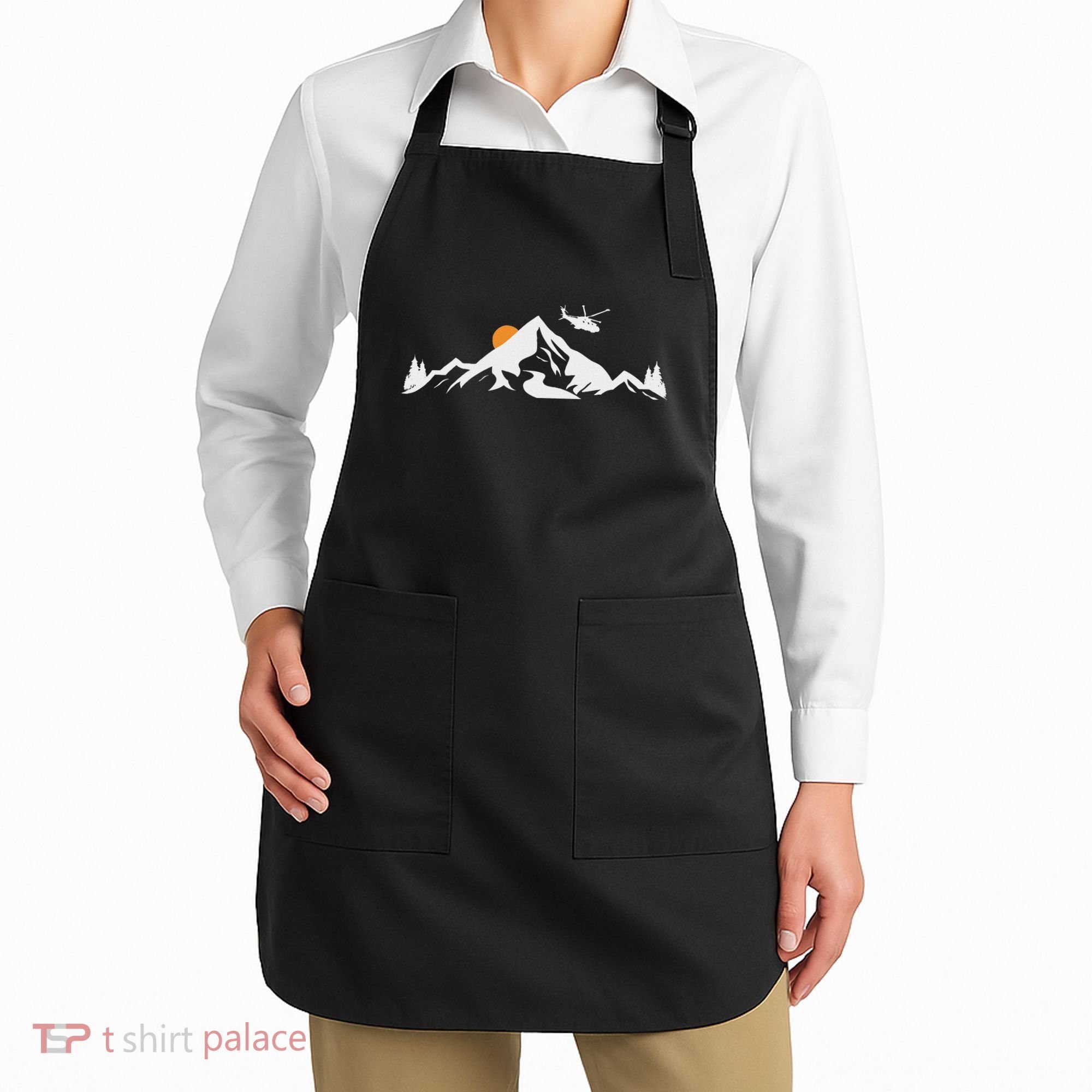 Helicopter Pilot Mountains Aviation Aircraft Chopper Apron