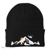 Helicopter Pilot Mountains Aviation Aircraft Chopper Beanie thumb 0