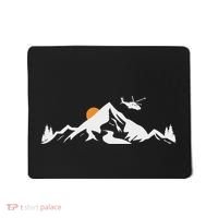Helicopter Pilot Mountains Aviation Aircraft Chopper Mousepad thumb 0
