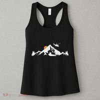 Helicopter Pilot Mountains Aviation Aircraft Chopper Women's Tank Top thumb 3