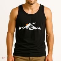 Helicopter Pilot Mountains Aviation Aircraft Chopper Tank Top thumb 3
