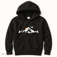 Helicopter Pilot Mountains Aviation Aircraft Chopper Kids Hoodie thumb 0