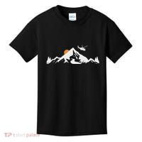 Helicopter Pilot Mountains Aviation Aircraft Chopper Kids T-Shirt thumb 0