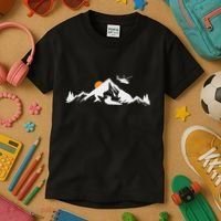 Helicopter Pilot Mountains Aviation Aircraft Chopper Kids T-Shirt thumb 3