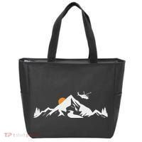 Helicopter Pilot Mountains Aviation Aircraft Chopper Tote Bag thumb 0