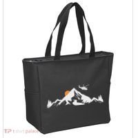 Helicopter Pilot Mountains Aviation Aircraft Chopper Tote Bag thumb 2