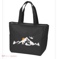 Helicopter Pilot Mountains Aviation Aircraft Chopper Tote Bag thumb 3